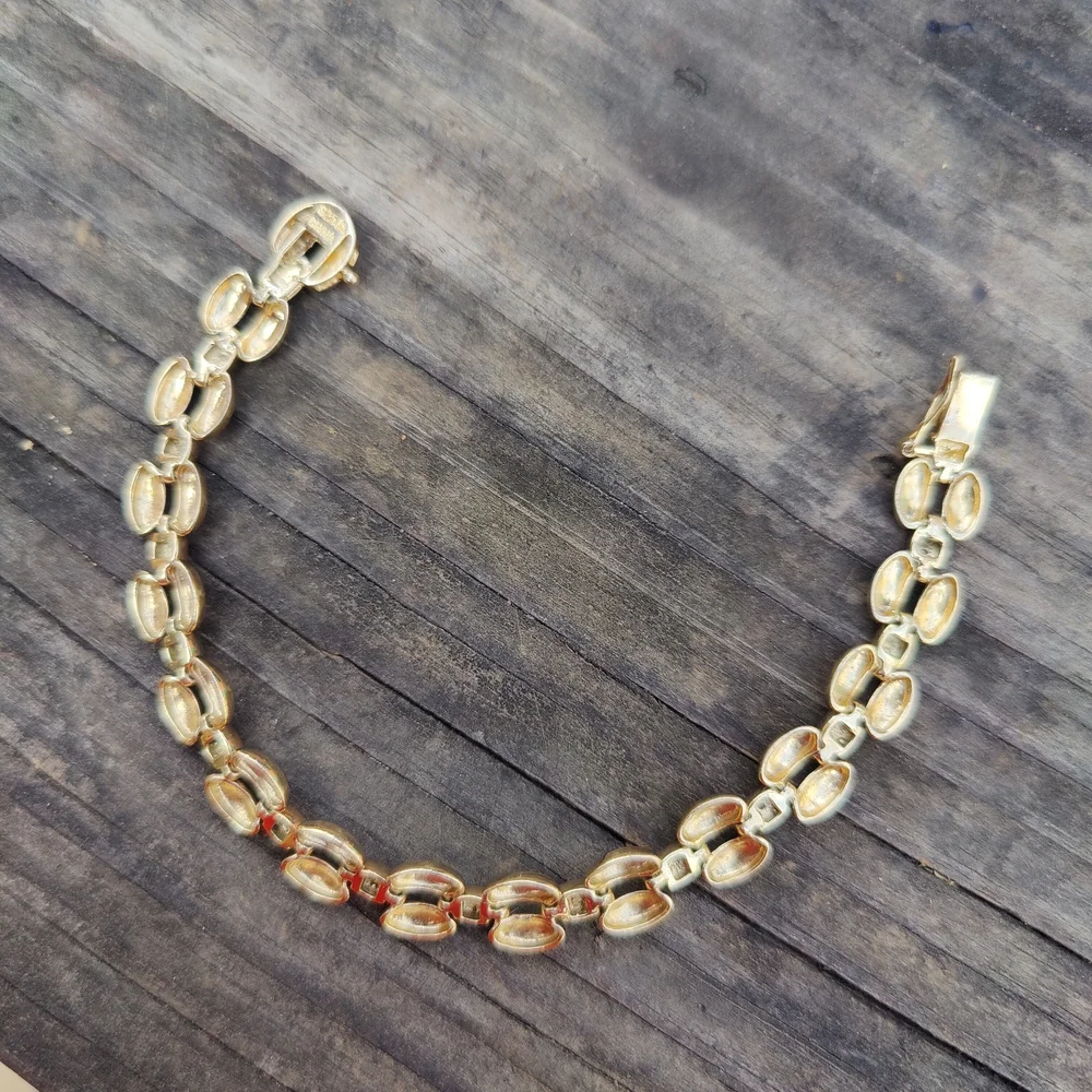 Ross-Simons 14k Vermeil Sterling Silver Diamond Bracelet - Picture 3 of 8